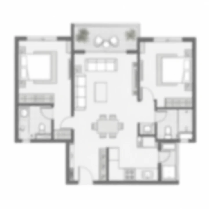 Urbanrise Gattahalli 2 BHK indicative floor plan, 1,100 to 1,250 sq ft on the client brief's tentative band Urbanrise Gattahalli 2 BHK indicative floor plan, 1,100 to 1,250 sq ft on the client brief's tentative band